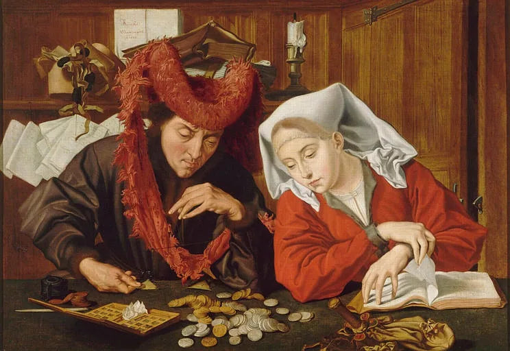 En borgmästare och hans fru - Marinus van Reymerswale