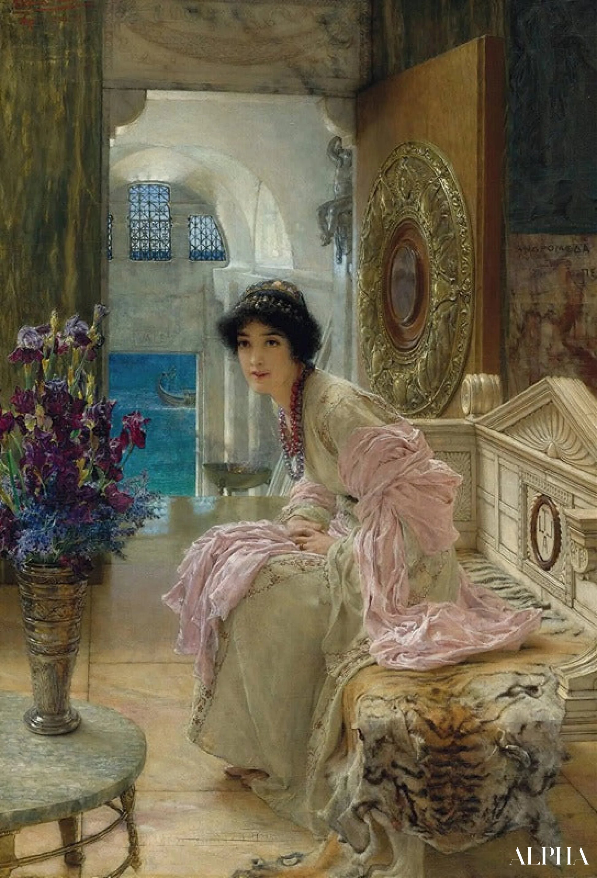 Un Égyptien dans l’embrasure d’une porte - Lawrence Alma-Tadema Reproductions de tableaux à la peinture à l’huile