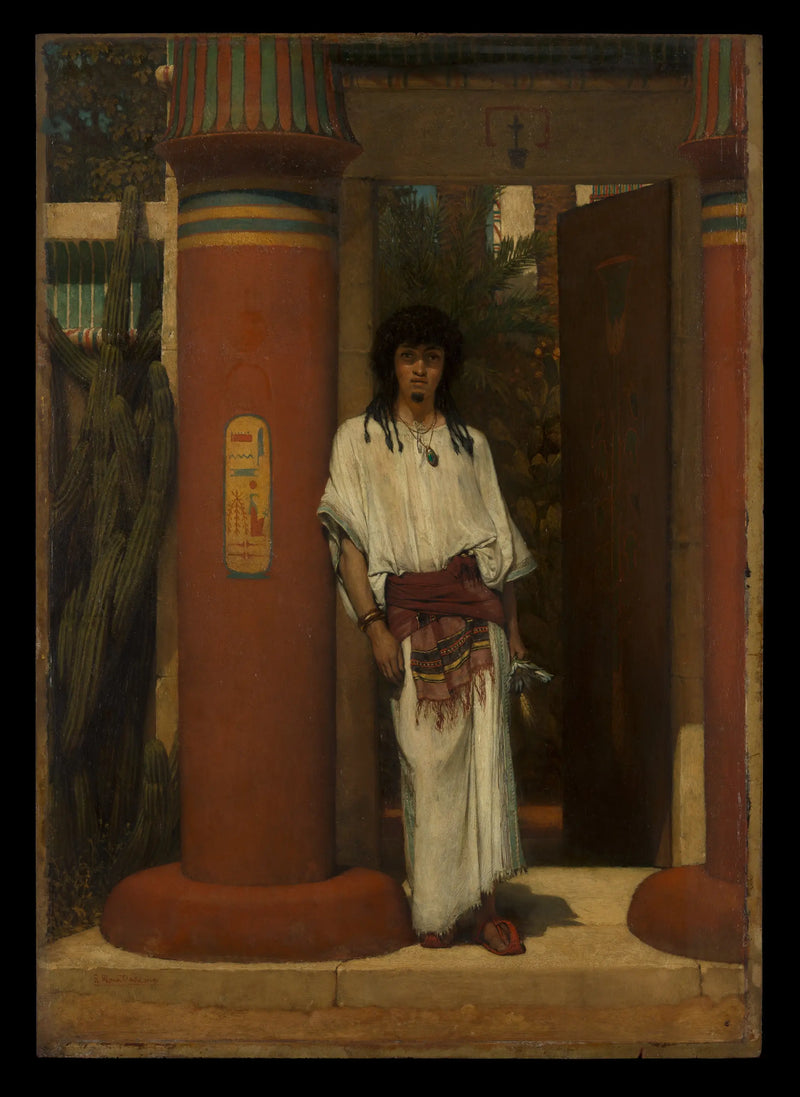 En egyptier i en dörr - Lawrence Alma-Tadema