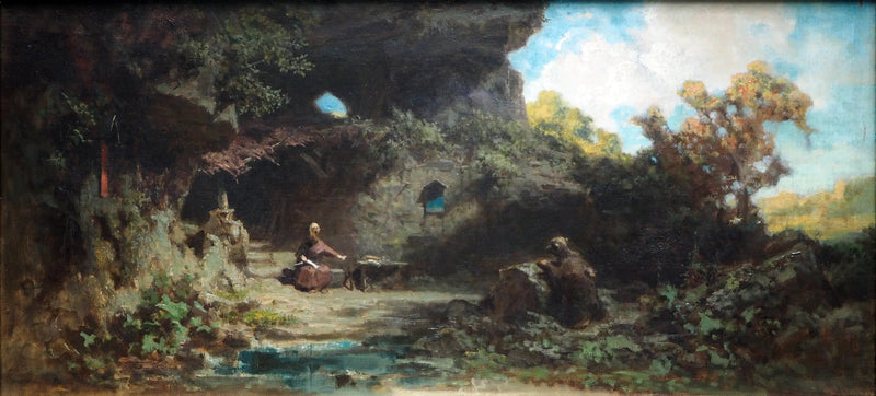 En eremit i bergen - Carl Spitzweg