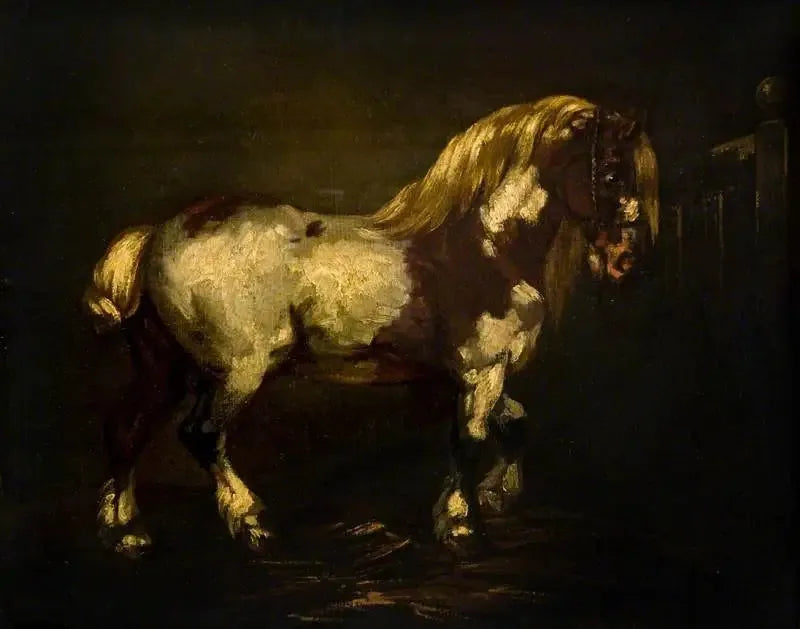 En skäckhäst - Théodore Géricault