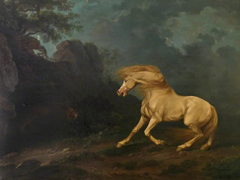 En hingst överraskad av ett lejon - George Stubbs