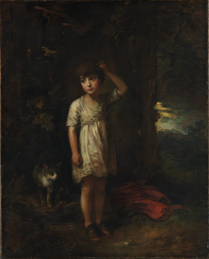 En pojke med en katt — Morgon - Thomas Gainsborough
