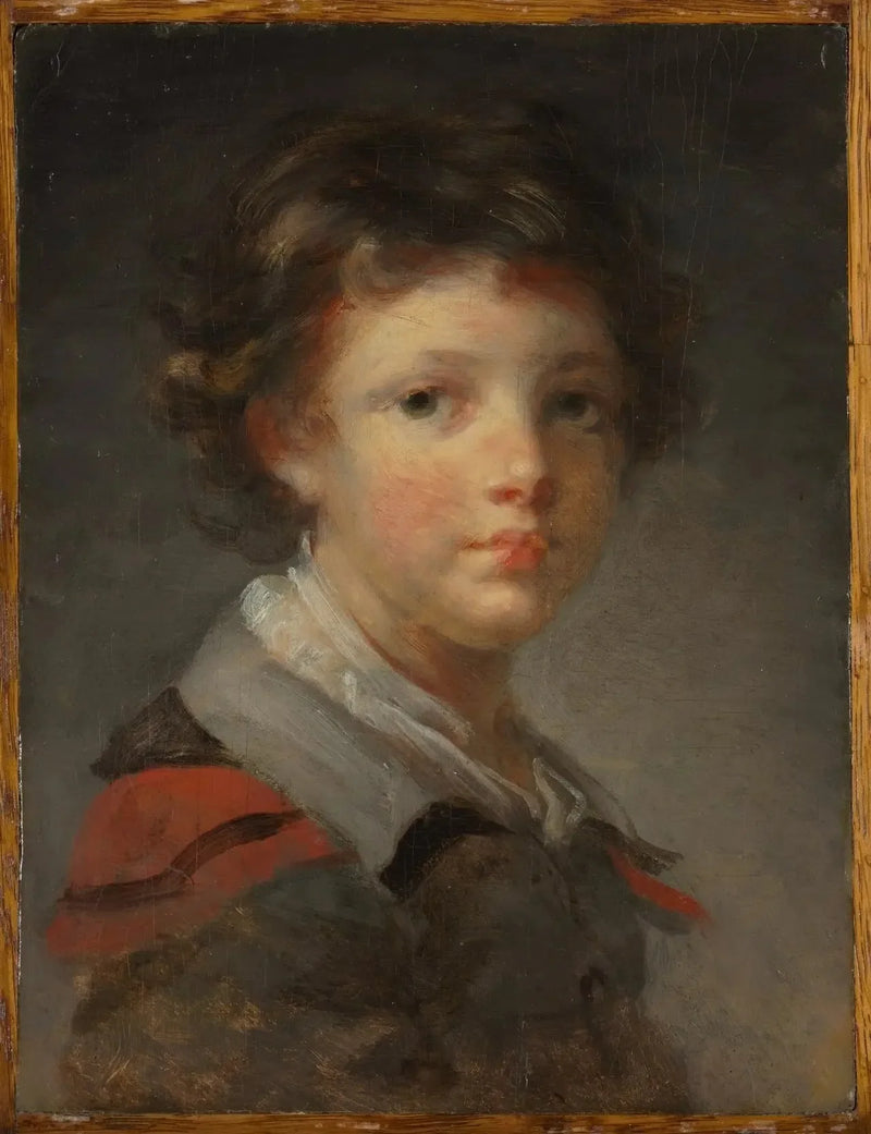 En pojke i en rödfodrad kappa - Jean-Honoré Fragonard