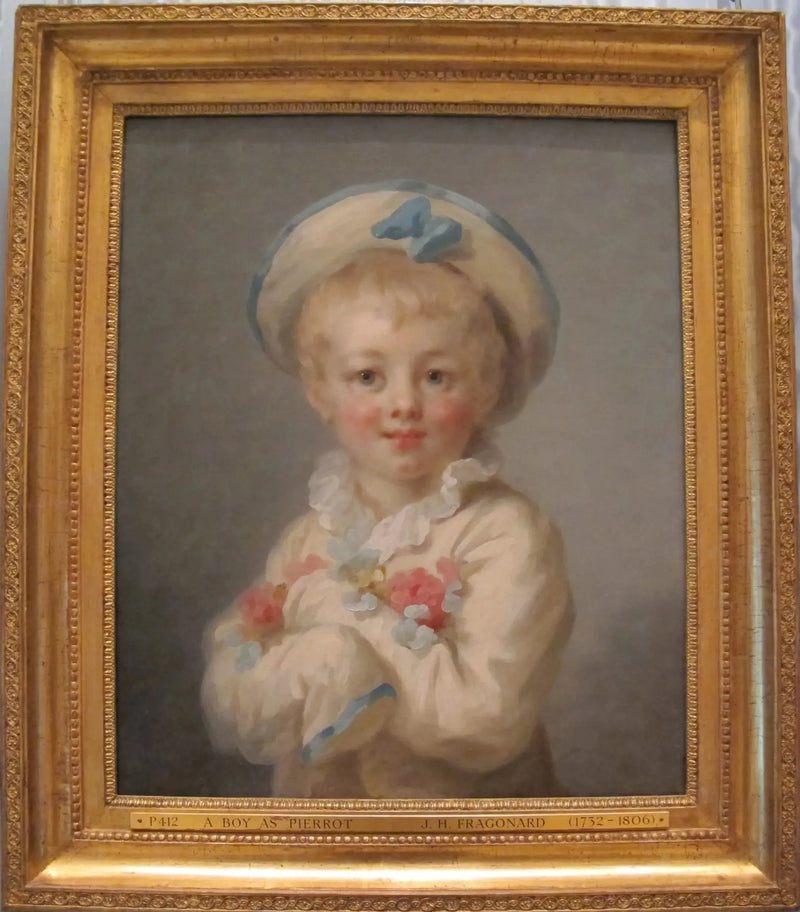 En pojke i Pierrot - Jean-Honoré Fragonard