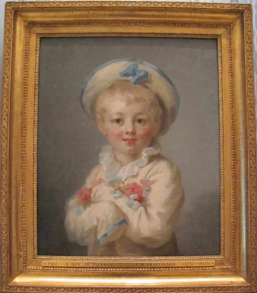 En pojke i Pierrot - Jean-Honoré Fragonard
