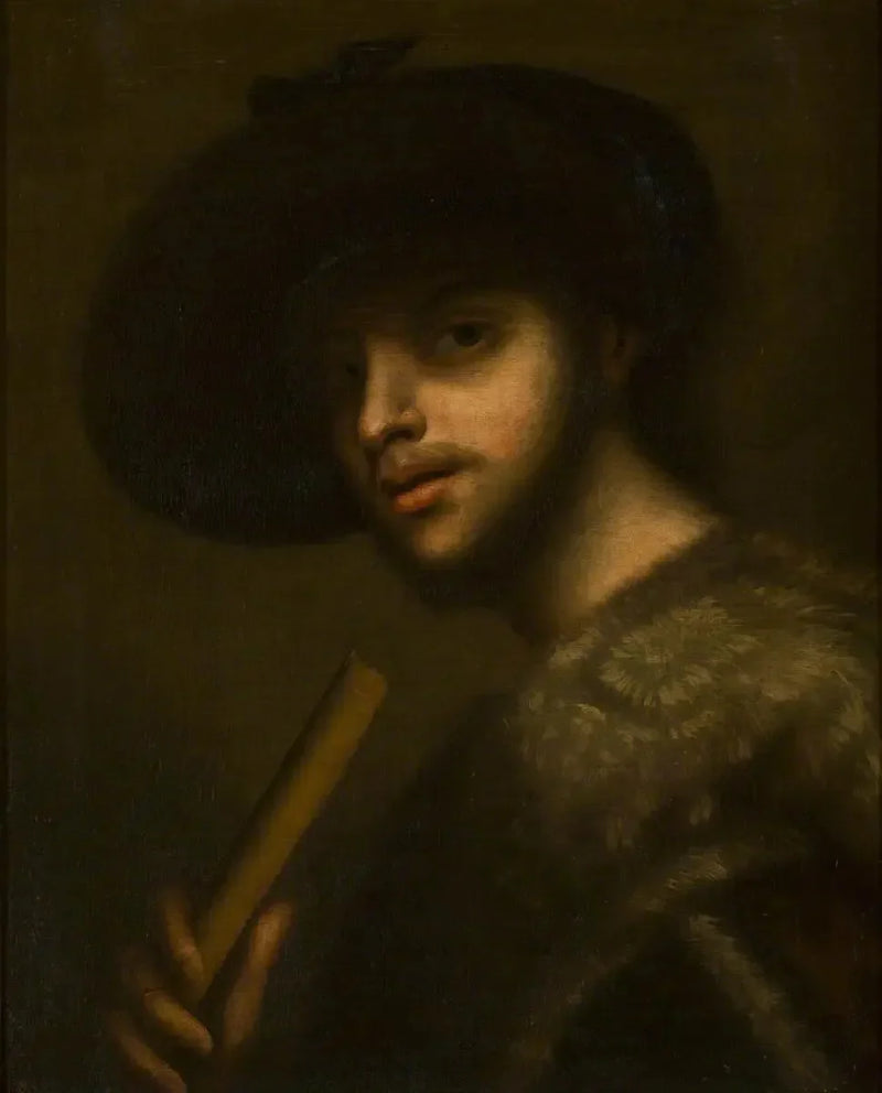En man med pipa eller flöjt - Giorgione
