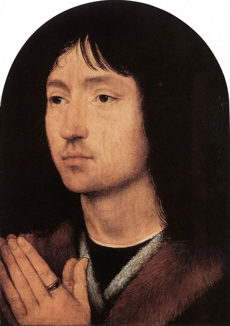 En okänd man i bön - Hans Memling