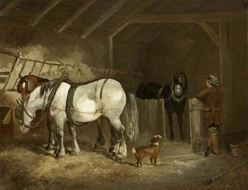 En stabil interiör - John Frederick Herring, Sr.