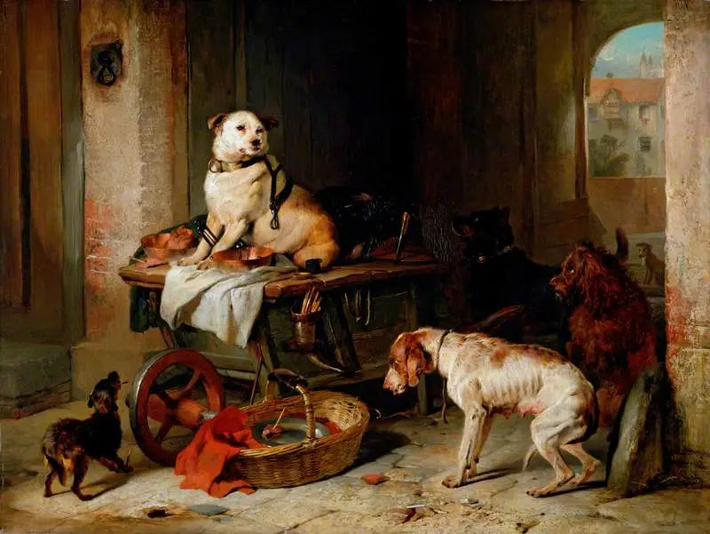 En kavaj på kontoret - Edwin Henry Landseer