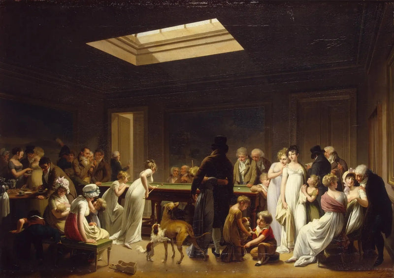 Ett biljardspel - Louis-Leopold Boilly