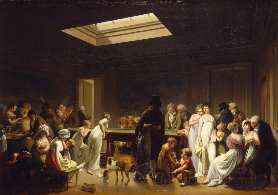 Ett biljardspel - Louis-Leopold Boilly