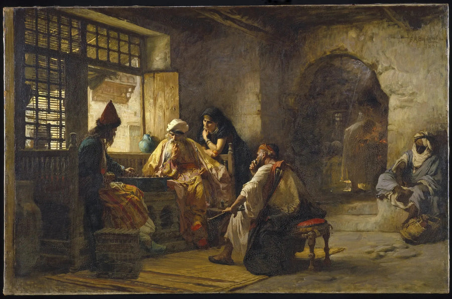 Ett intressant spel - Frederick Arthur Bridgman