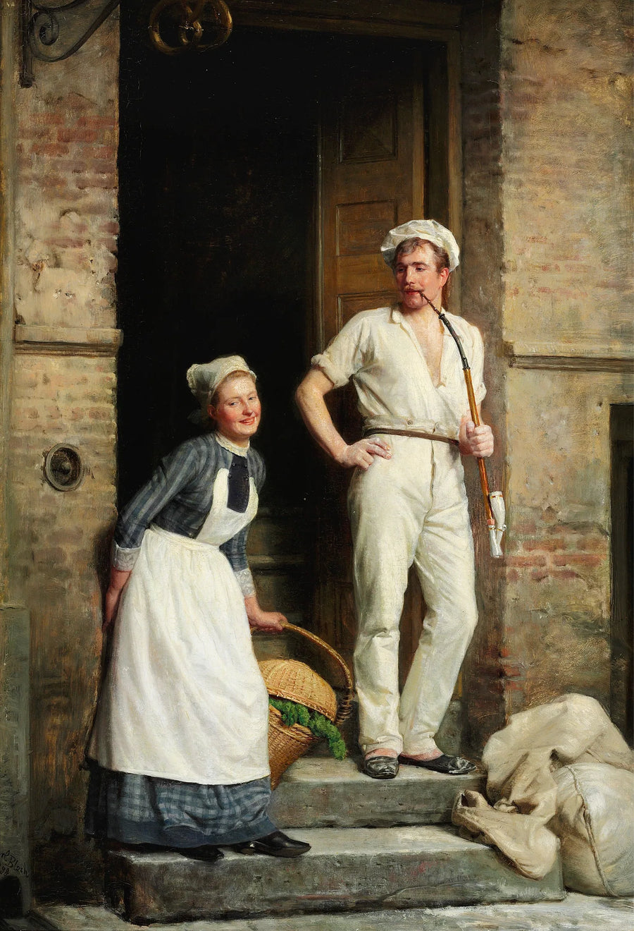 En ung bagare svalnar - Carl Heinrich Bloch