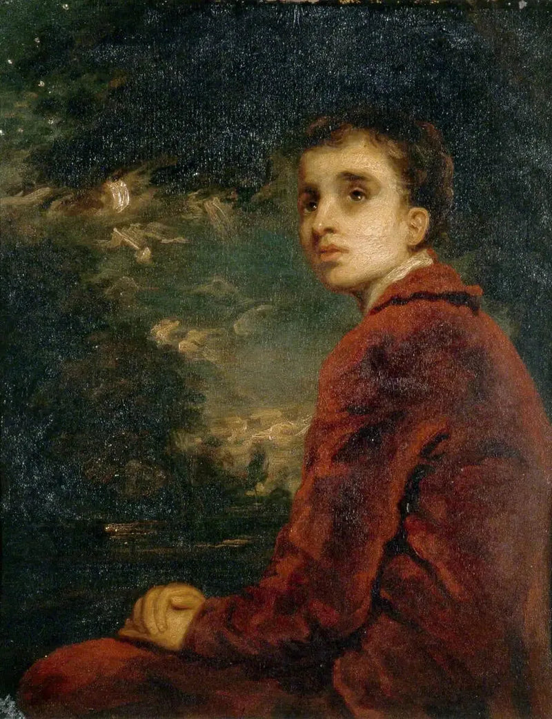 En ung contemplativ (troligen son till konstnären Mather Brown) - Joshua Reynolds