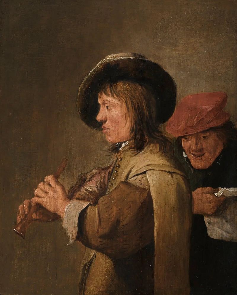 En profilflöjtspelare - David Teniers den yngre