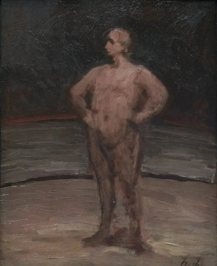 En stående brottare - Honoré Daumier