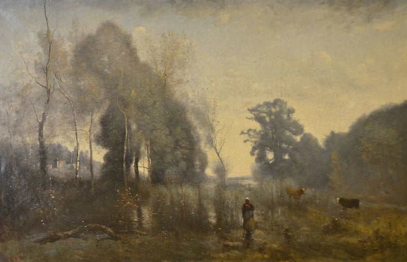 En morgon i Ville-d’Avray - Jean-Baptiste Camille Corot