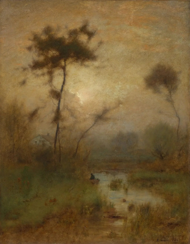 En silvermorgon - George Inness