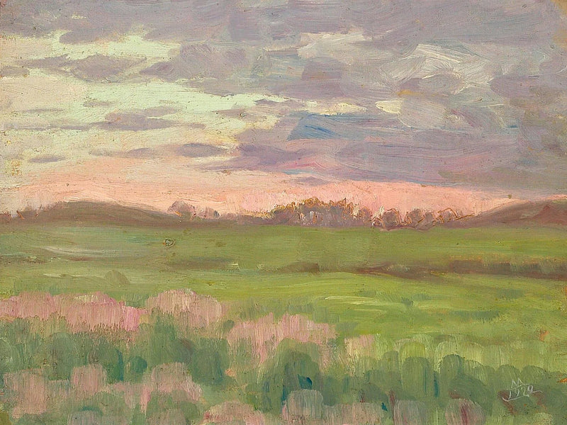 En morgon på ängen. - Anna Ancher