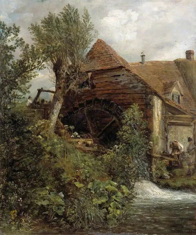 En vattenkvarn i Gillingham, Dorset - John Constable