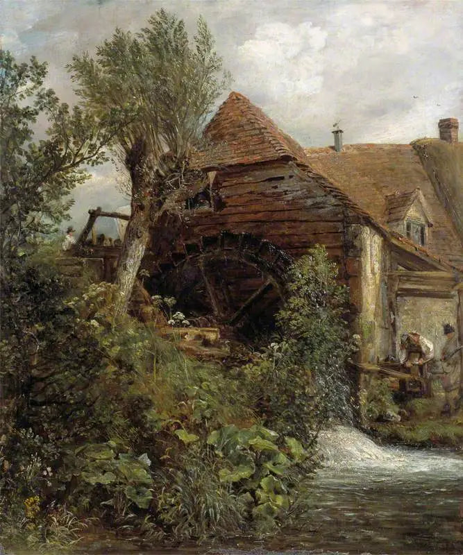 En vattenkvarn i Gillingham, Dorset - John Constable