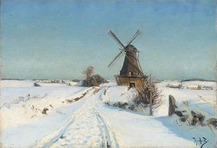 En väderkvarn. - H. A. Brendekilde