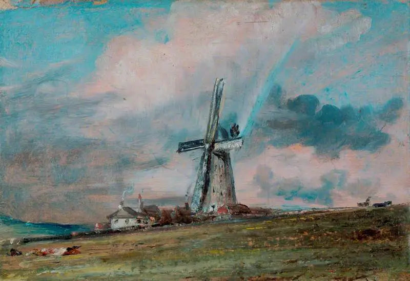 En väderkvarn på Downs nära Brighton - John Constable