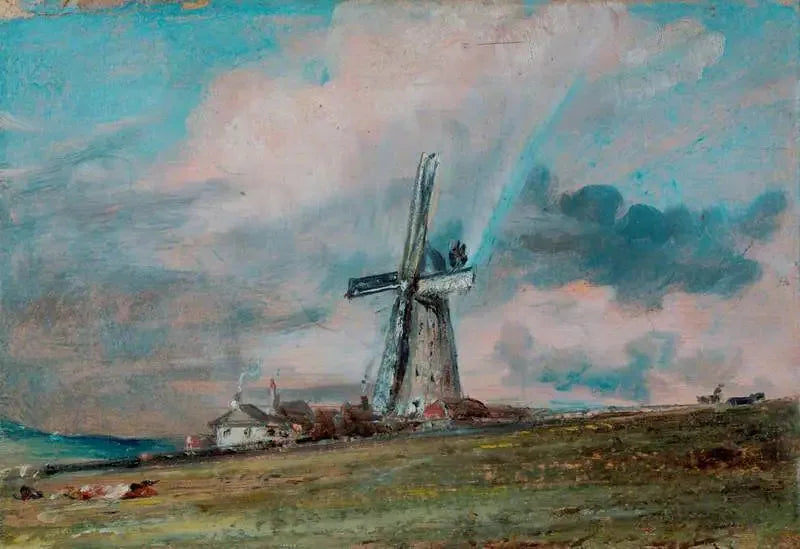 En väderkvarn på Downs nära Brighton - John Constable
