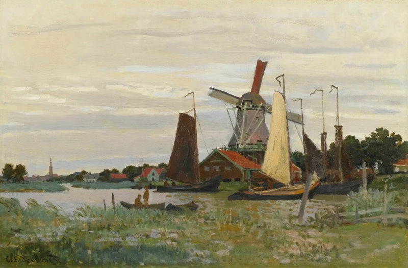 En kvarn i Zaandam - Claude Monet