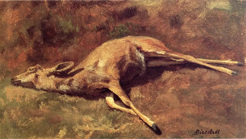 En naturälskare från skogen - Albert Bierstadt