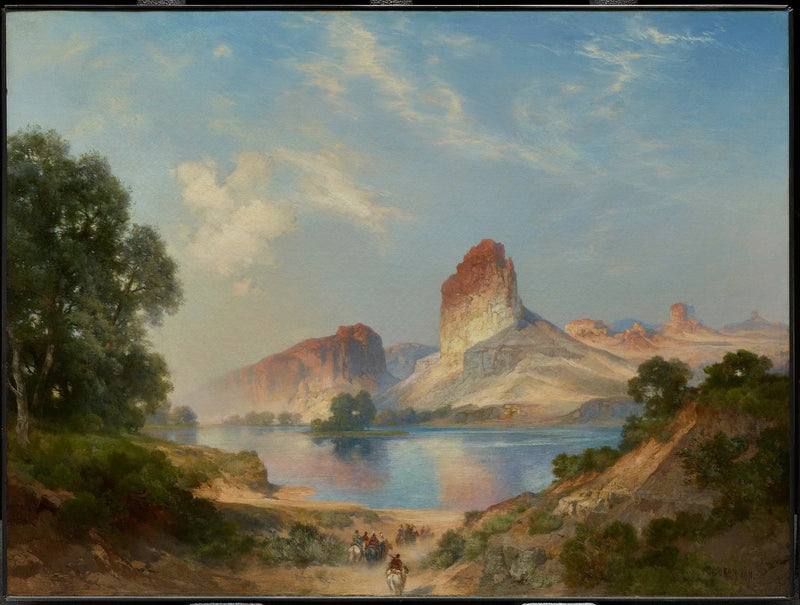 En indisk paradis (Green River, Wyoming) - Thomas Moran