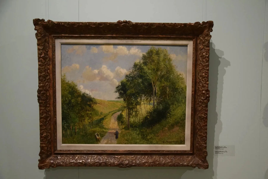 Ett landskap i Barneville, middag - Camille Pissarro