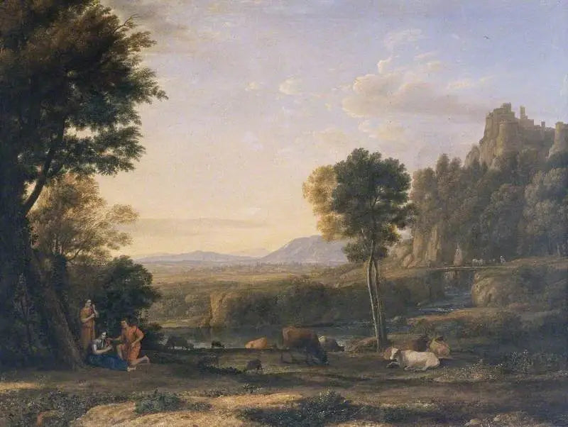 Ett pastoral landskap - Claude Lorrain