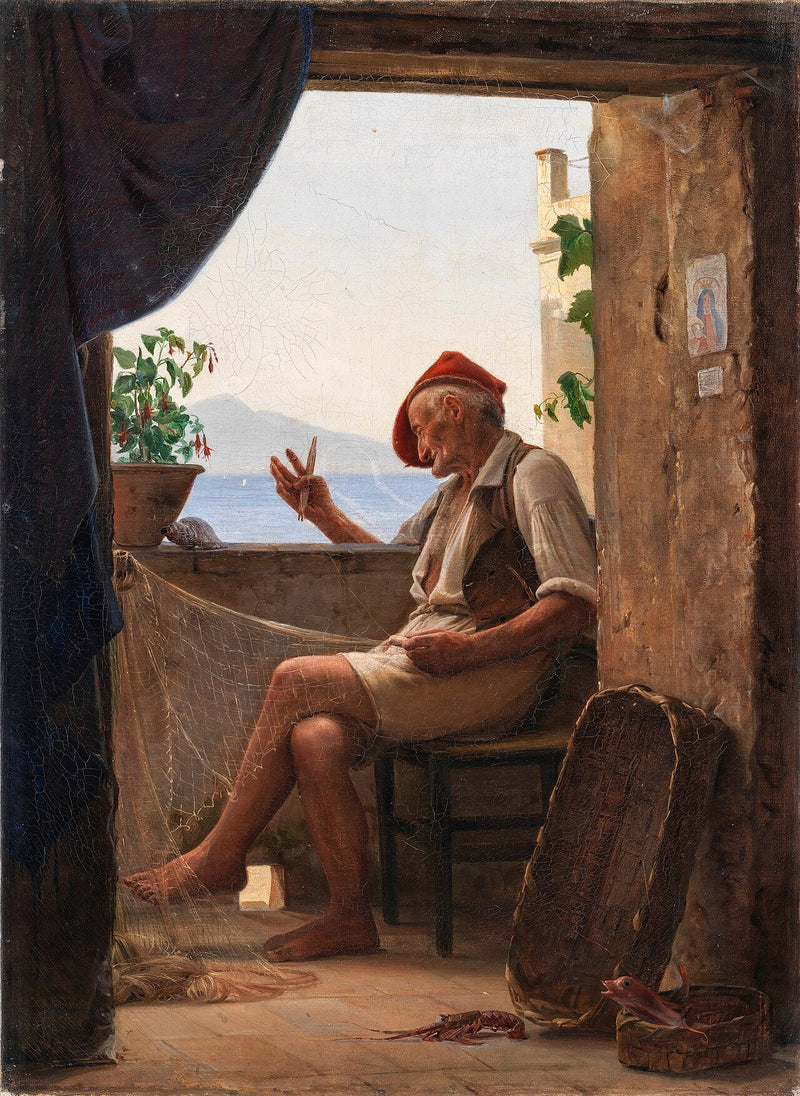 En fiskare från Sorrento, Italien - Carl Heinrich Bloch