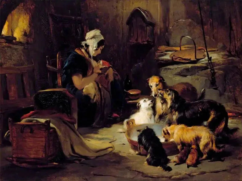 En frukost på höglandet - Edwin Henry Landseer