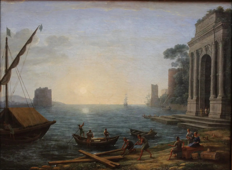 En hamn vid soluppgången - Claude Lorrain
