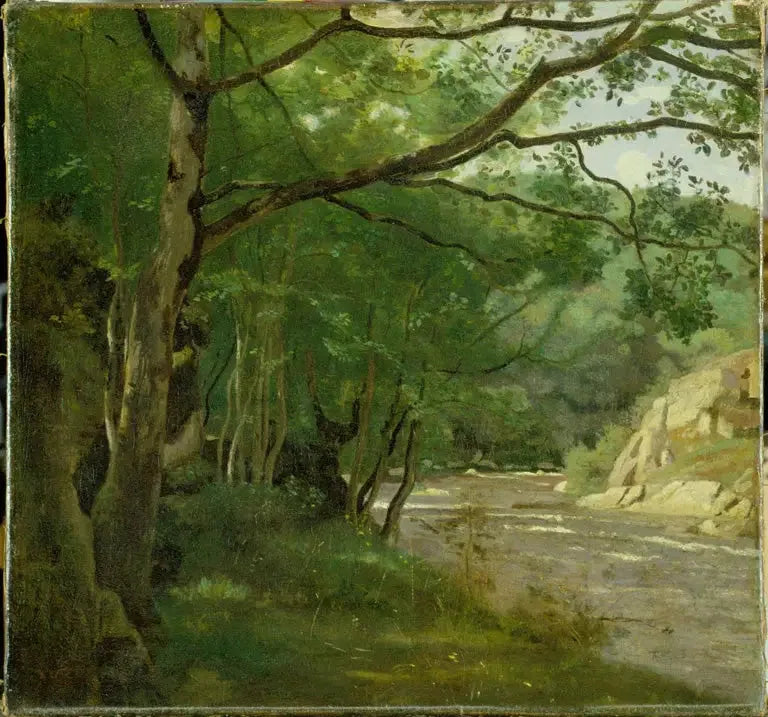 En ravin i Morvan. Område kring Lormes - Jean-Baptiste Camille Corot