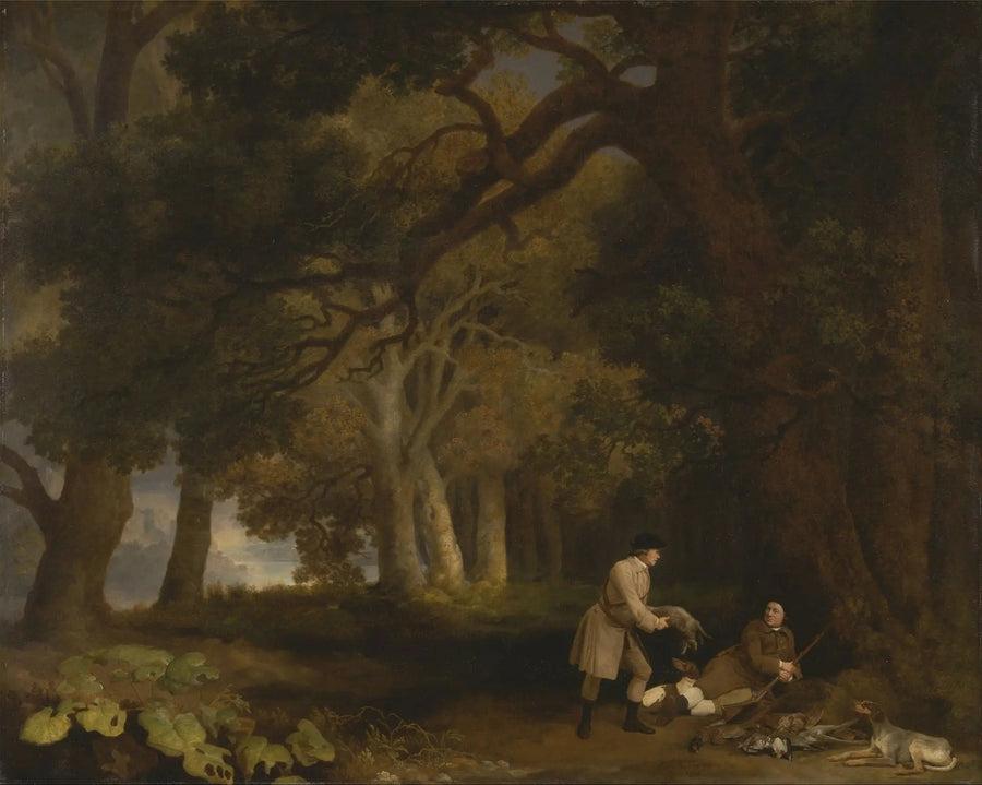 En vila efter skottlossningen - George Stubbs