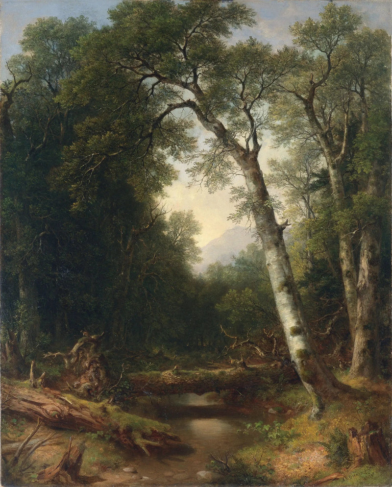 En bäck i skogen - Asher Brown Durand