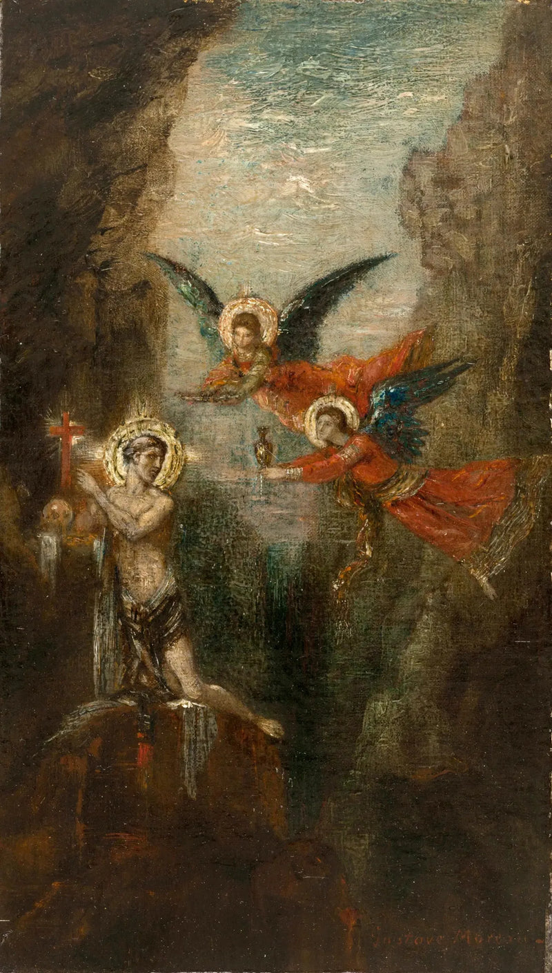 En helgon i öknen - Gustave Moreau