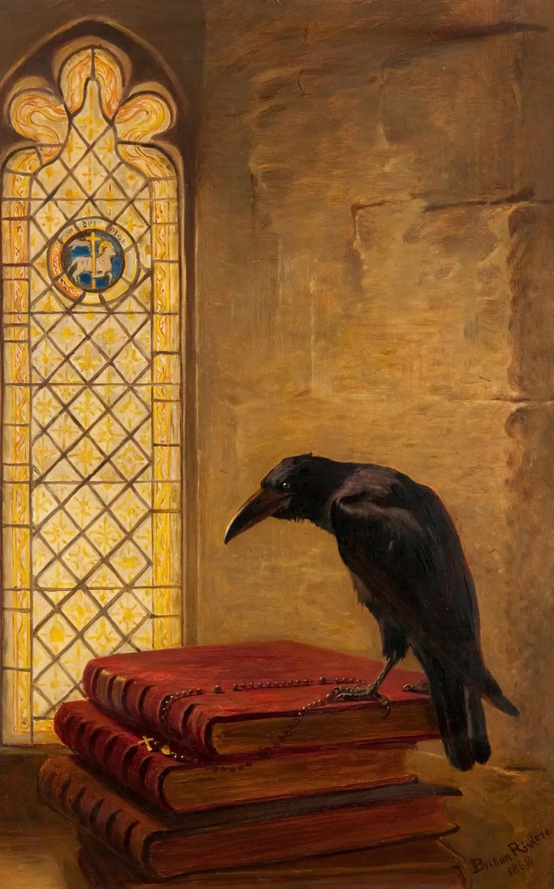 En helgonfigur, hämtad från « Choucas de Reims » - Briton Rivière