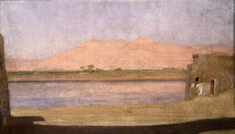 En tempel vid Nilen - Frederic Leighton