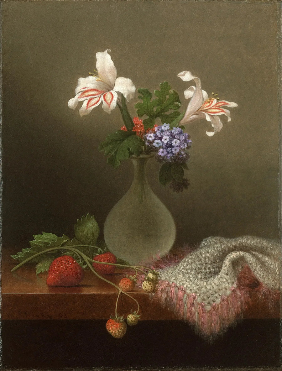En vas med korn och heliotrop - Martin Johnson Heade