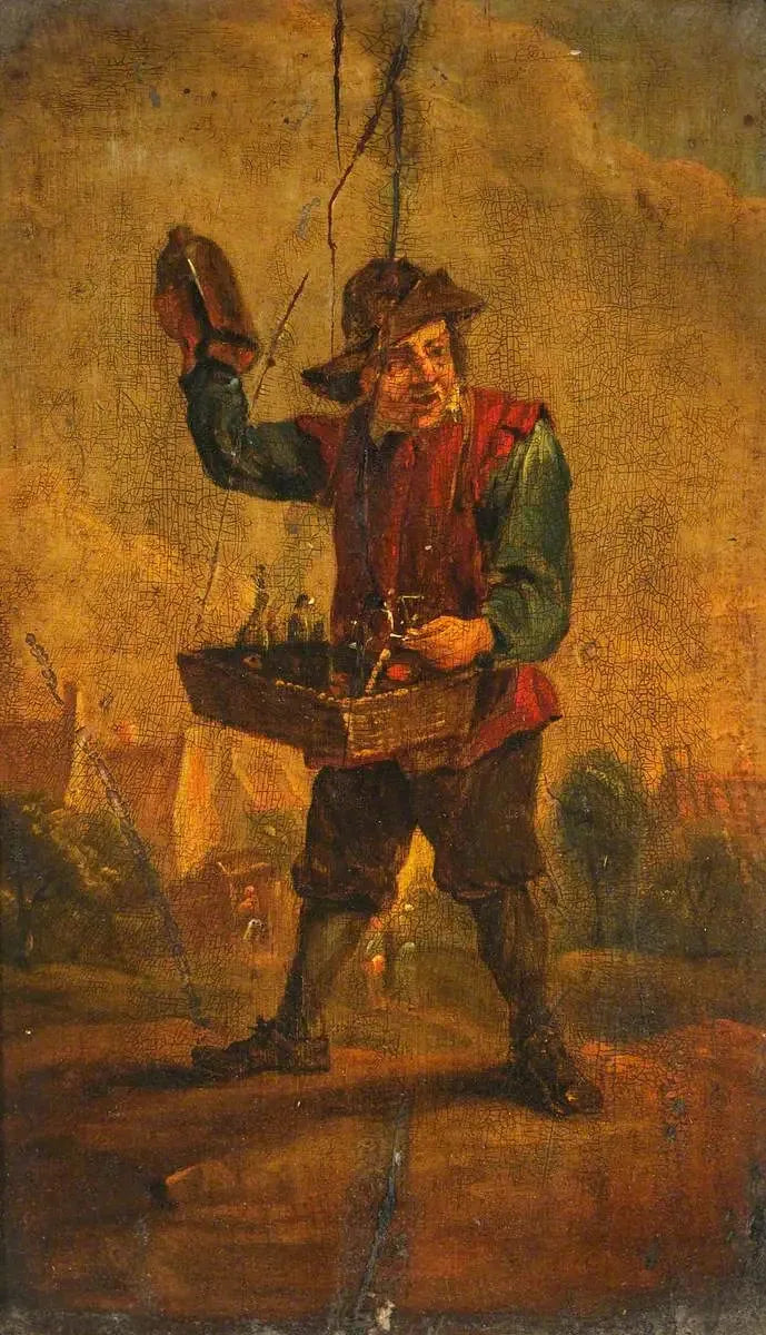En gatuförsäljare av mediciner - David Teniers den yngre