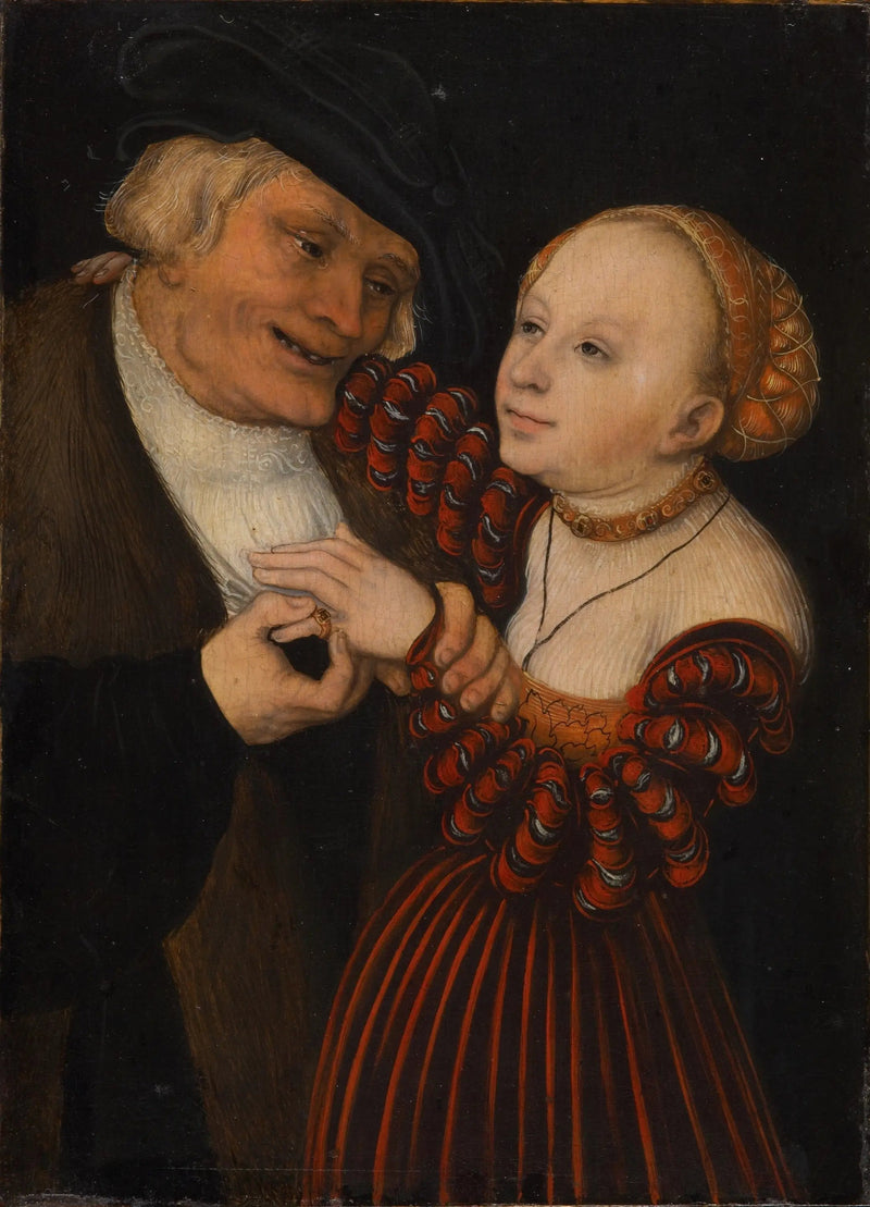 En gammal man med en flicka / Ett olämpligt par - Lucas Cranach den äldre