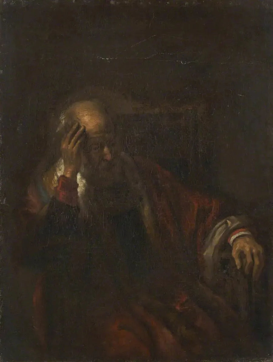 En gammal man i en fåtölj - Rembrandt