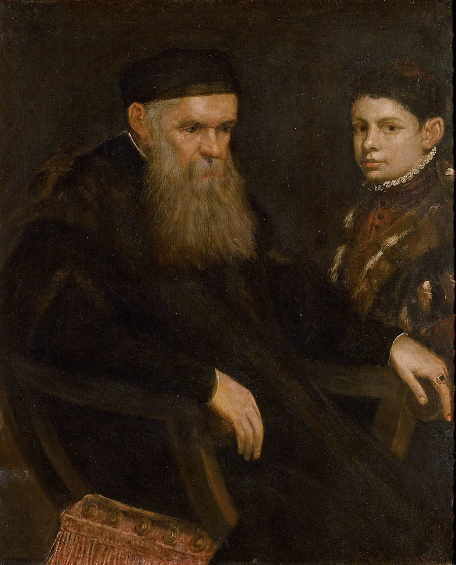 En gammal man och en pojke - Jacopo Tintoretto