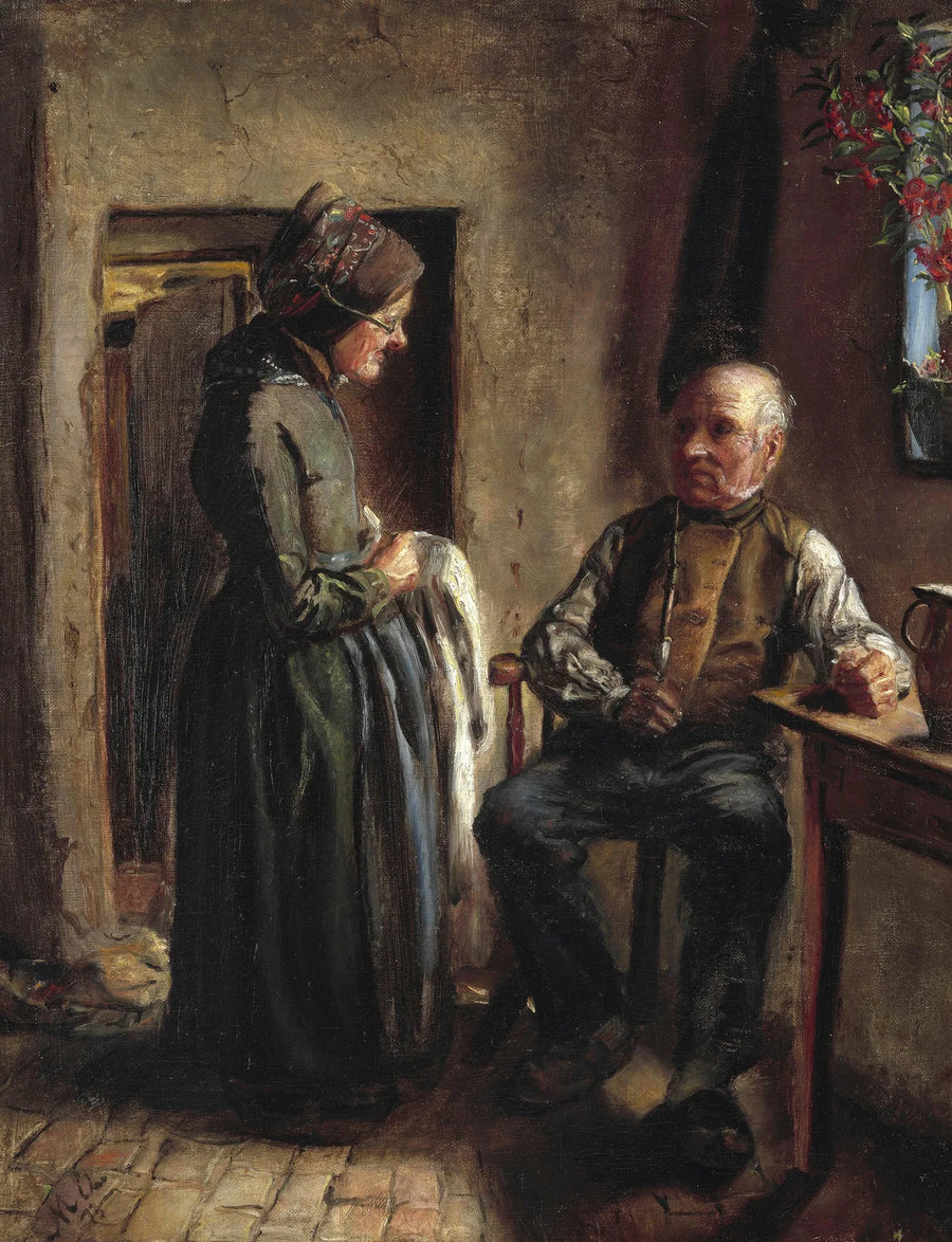 Ett gammalt par. - Michael Peter Ancher