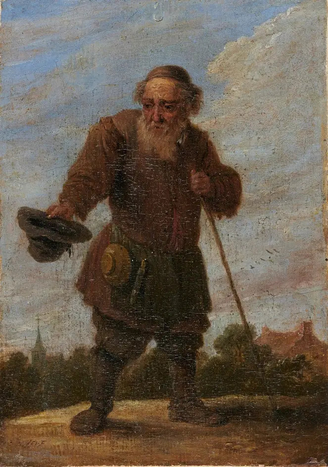 En gammal tiggare - David Teniers den yngre